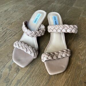 Steve Madden Women's Braided Strap heels - Cream